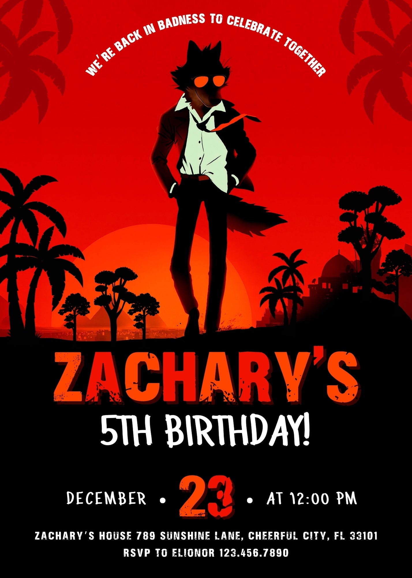 Bad Guys customizable birthday invite template, instant download| ZG885