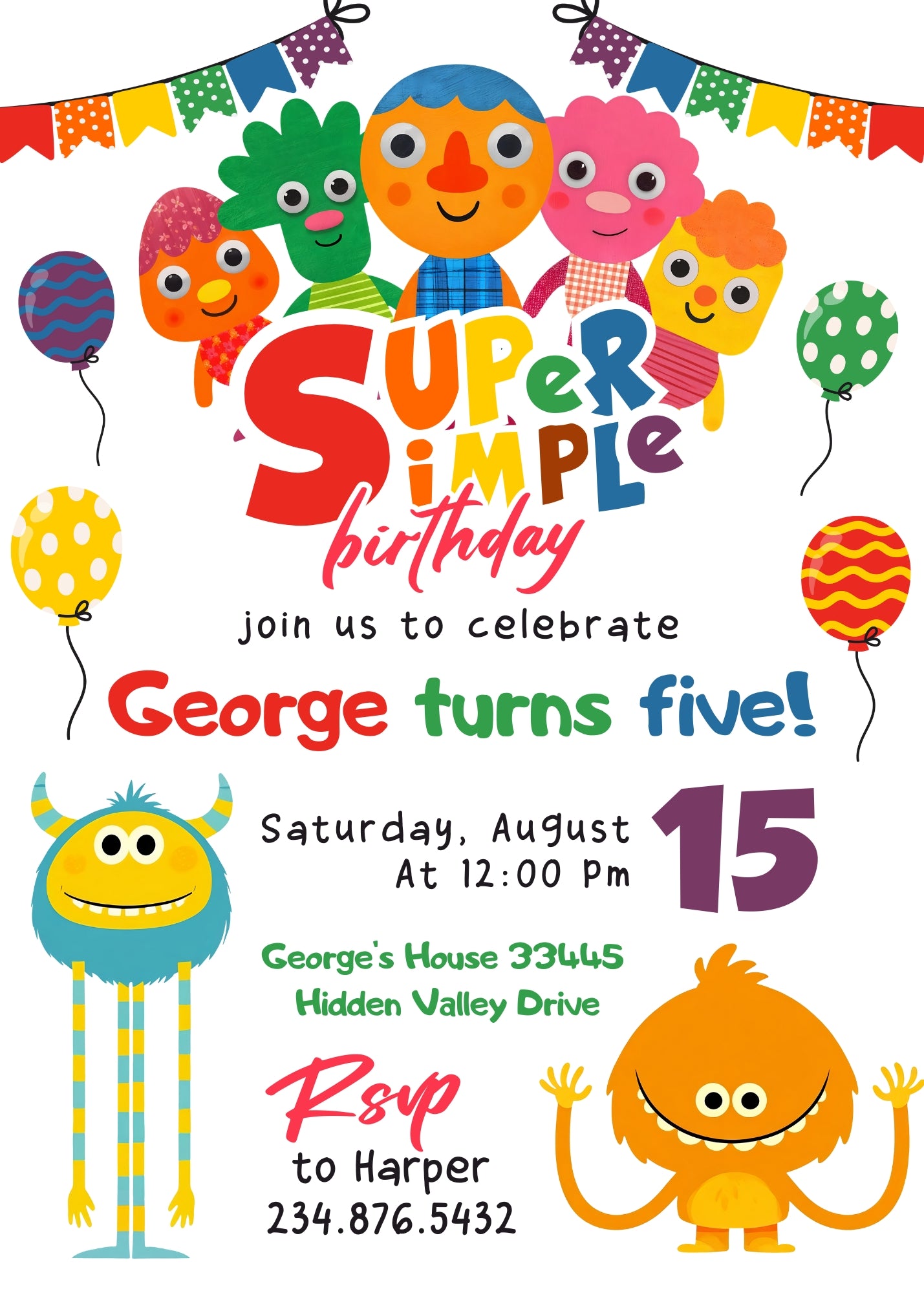 Super Mario Bros personizable birthday invitation template, instant download, YU870